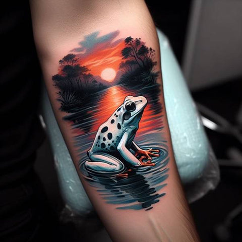 Realistic Frog Tattoo 2