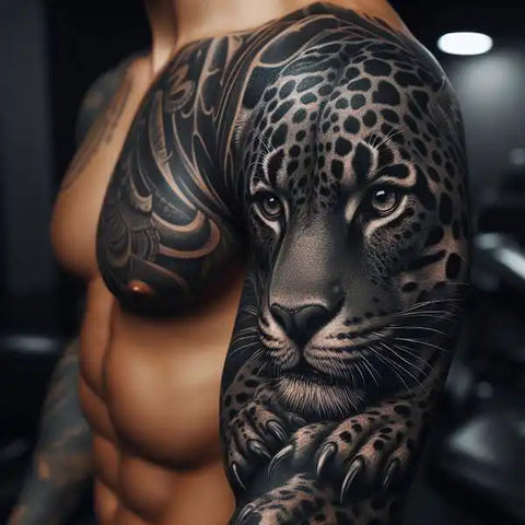 Realistic Jaguar Tattoo 1