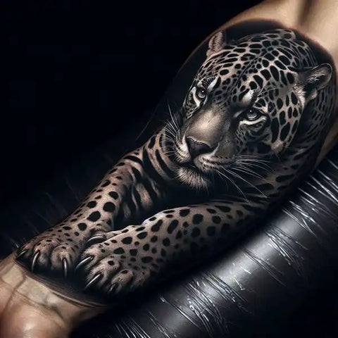 Realistic Jaguar Tattoo 2