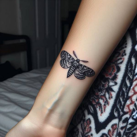 Realistic Moth Tattoo 2