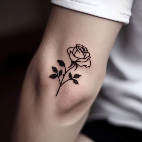 Rose Elbow Tattoo 1