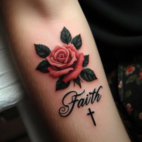 Rose Faith Tattoo 1