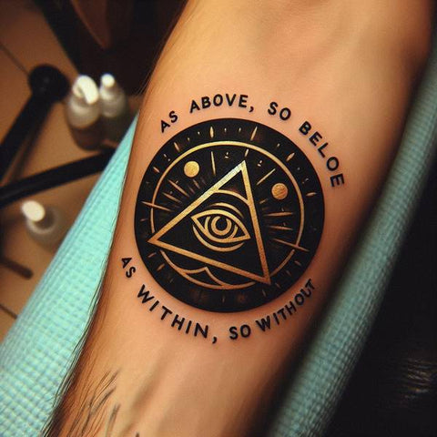 Sacred Geometry “As above, so below” Tattoo