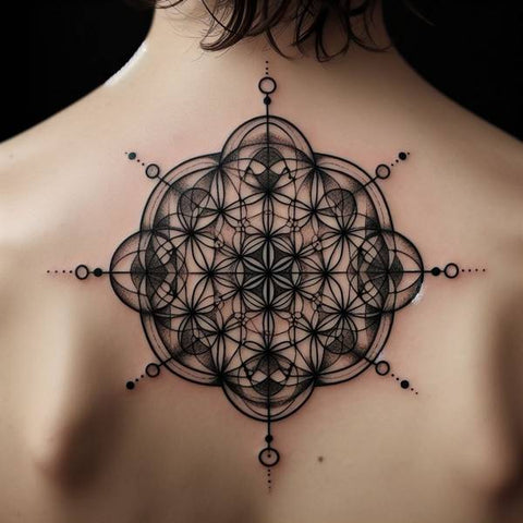 Sacred Geometry Back Tattoo 1