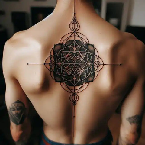 Sacred Geometry Back Tattoo 2