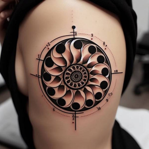 Sacred Geometry Fibonacci Tattoo 2