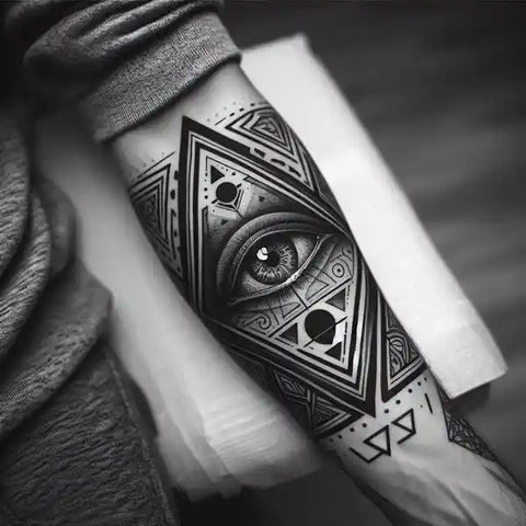 Sacred Geometry Forearm Tattoo 1