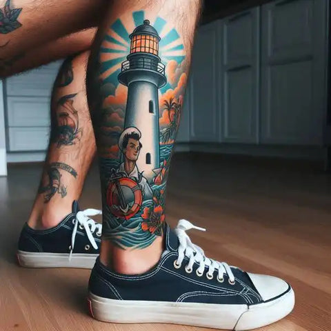 Sailor Jerry Lighthouse Tattoo 2