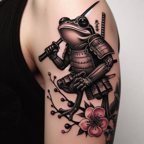 Samurai Frog Tattoo