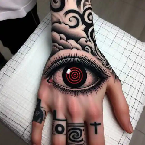 Sharingan Eye Tattoo 2