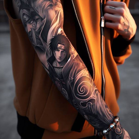 Sharingan Tattoo Sleeve 2