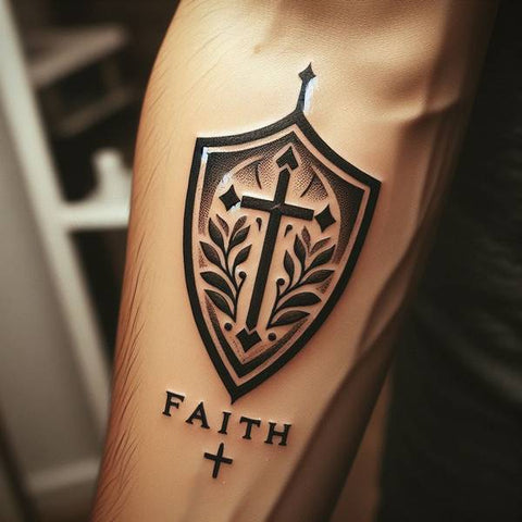 Shield of Faith Tattoo 1