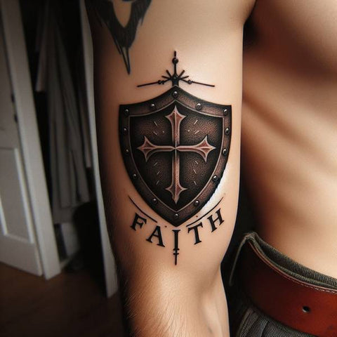 Shield of Faith Tattoo 2