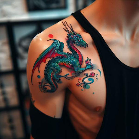 Shoulder Dragon Tattoo 1