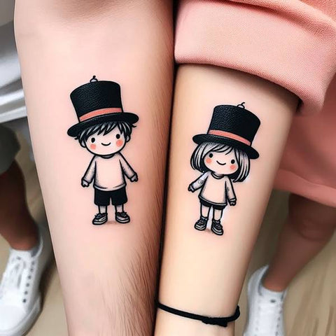 Sibling Hat Tattoo 1