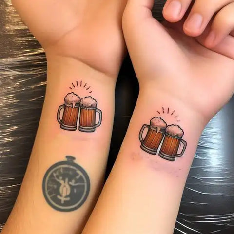 Siblings Beer Tattoo