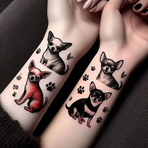 Siblings Dog Tattoo