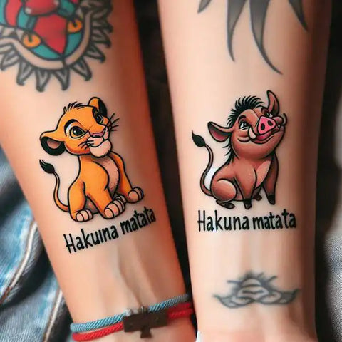 Siblings Hakuna Matata Tattoo 1