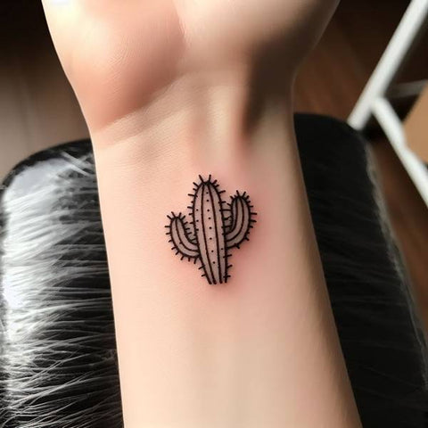 Simple Cactus Tattoo 1