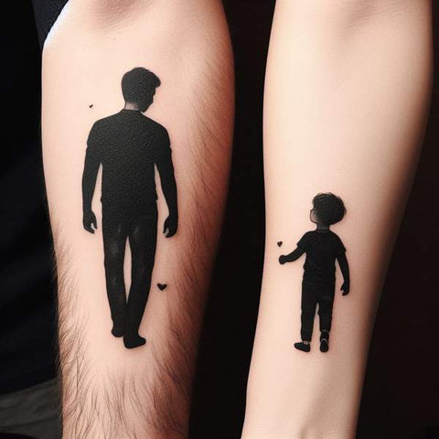 Simple Father And Son Tattoo