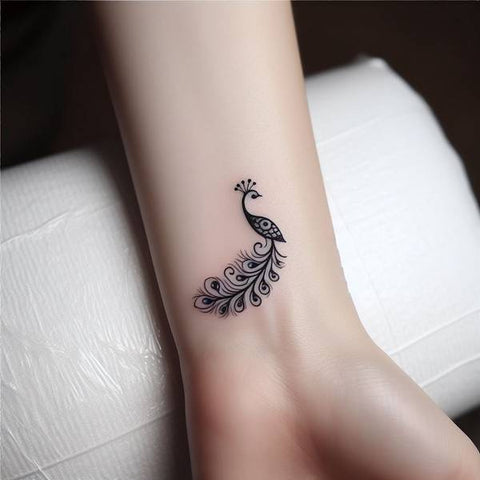 Simple Peacock Tattoo 1