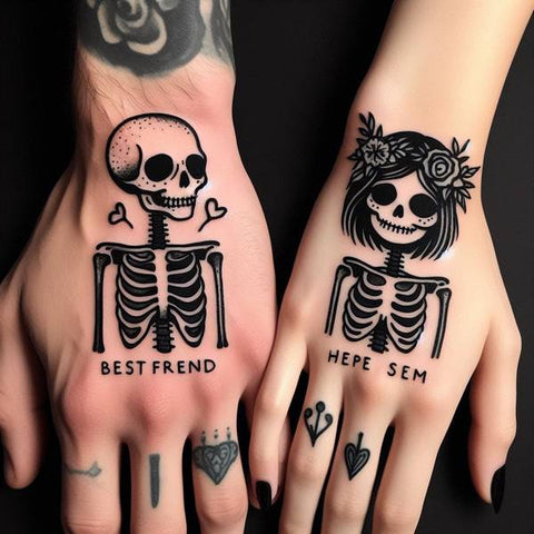 Skeleton Couple Tattoo 2
