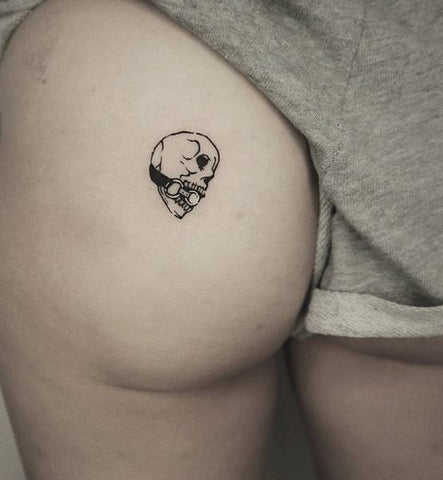 Skull Butt Tattoo