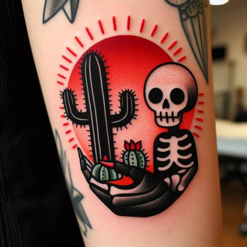 Skull Cactus Tattoo 1