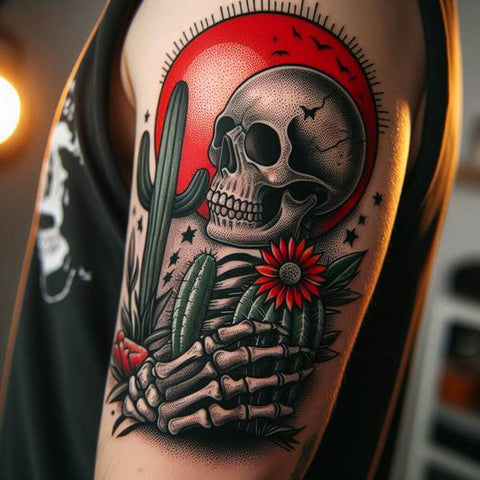 Skull Cactus Tattoo 2