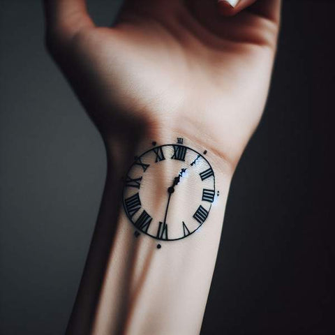 Rose Clock Tattoo Design Stock Illustrations – 36 Rose Clock Tattoo Design  Stock Illustrations, Vectors & Clipart - Dreamstime
