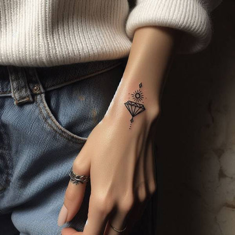 75 Fluorescent Diamond Tattoo Ideas That Promote Self-Confidence With –  Tattoo Inspired Apparel