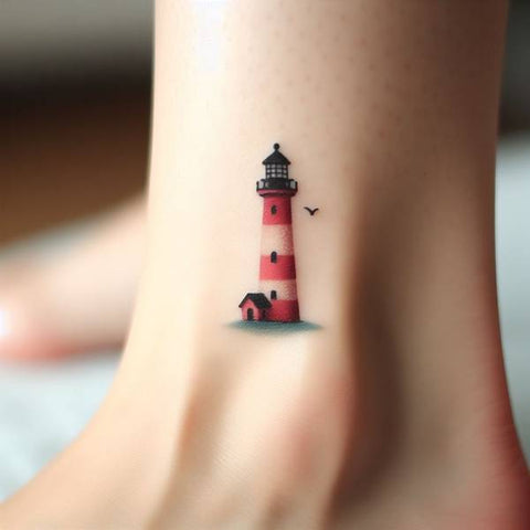 Small Lighthouse Tattoo 2