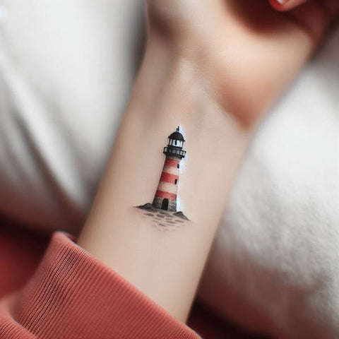Small Lighthouse Tattoo 3