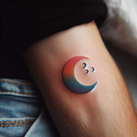 Small Moon Tattoo