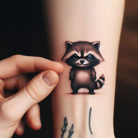 Small Racoon Tattoo