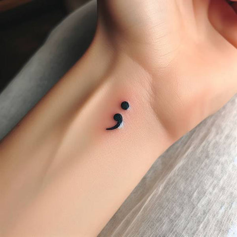 Small Semicolon Tattoo 2