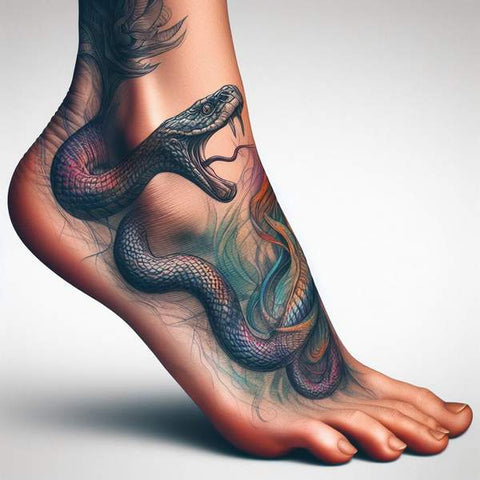 Snake Foot Tattoo