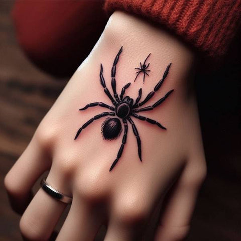 Spider Tattoo On Hand 1