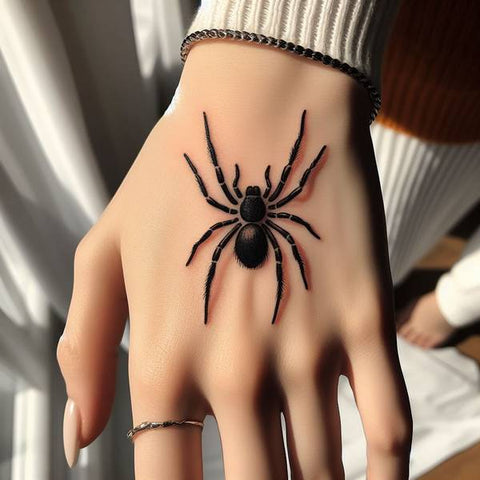 Spider Tattoo On Hand 2