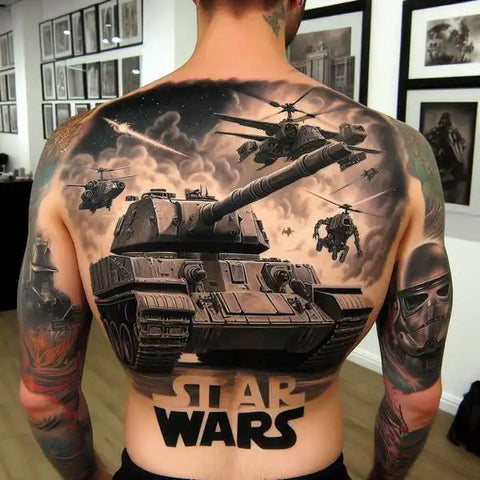 Star Wars Back Tattoo 1