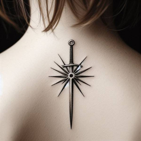 Sword Back Tattoo 2