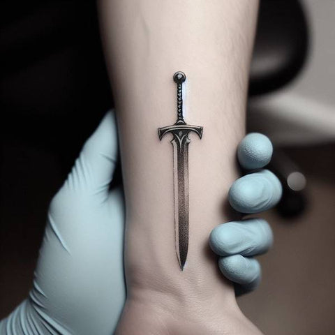 Sword Tattoo on Forearm 1