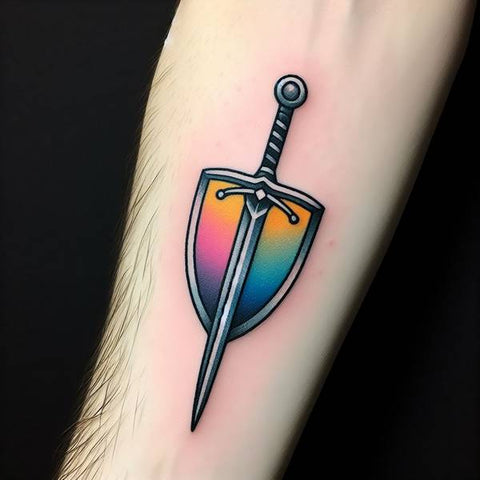 Sword and Shield Tattoo 2