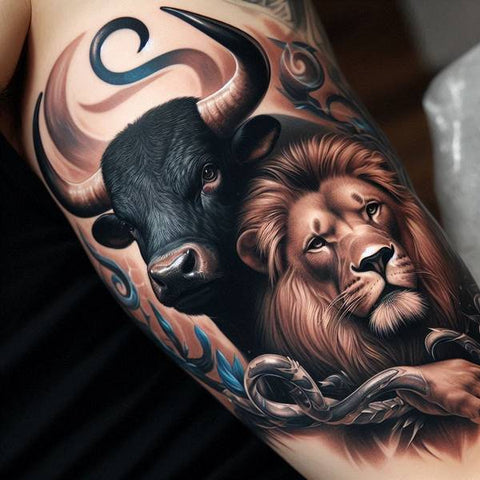 Taurus And Leo Tattoo 1