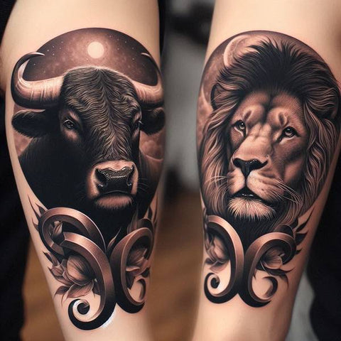 Taurus And Leo Tattoo 2