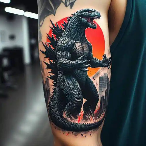 The Shocking Meanings Of Godzilla Tattoos To Realize The Danger