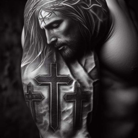 Three cross tattoo meaning