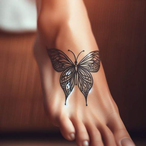 Top Of Foot Tattoo