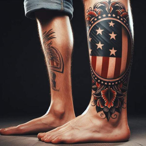 Traditional American Flag Tattoo 3