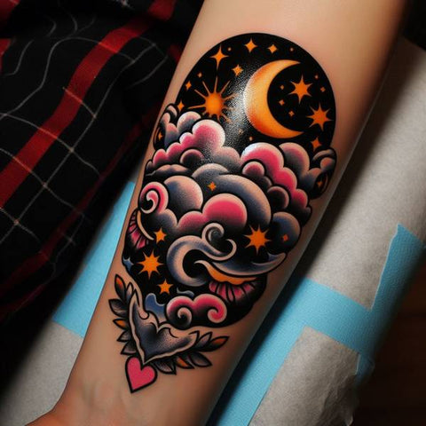 Traditional Cloud Tattoo